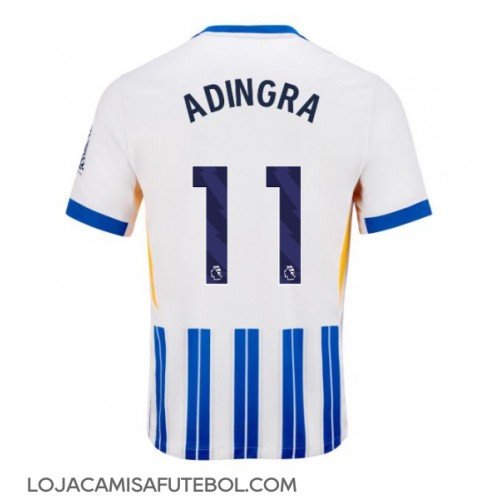 Camisa de Futebol Brighton Simon Adingra #11 Equipamento Principal 2024-25 Manga Curta